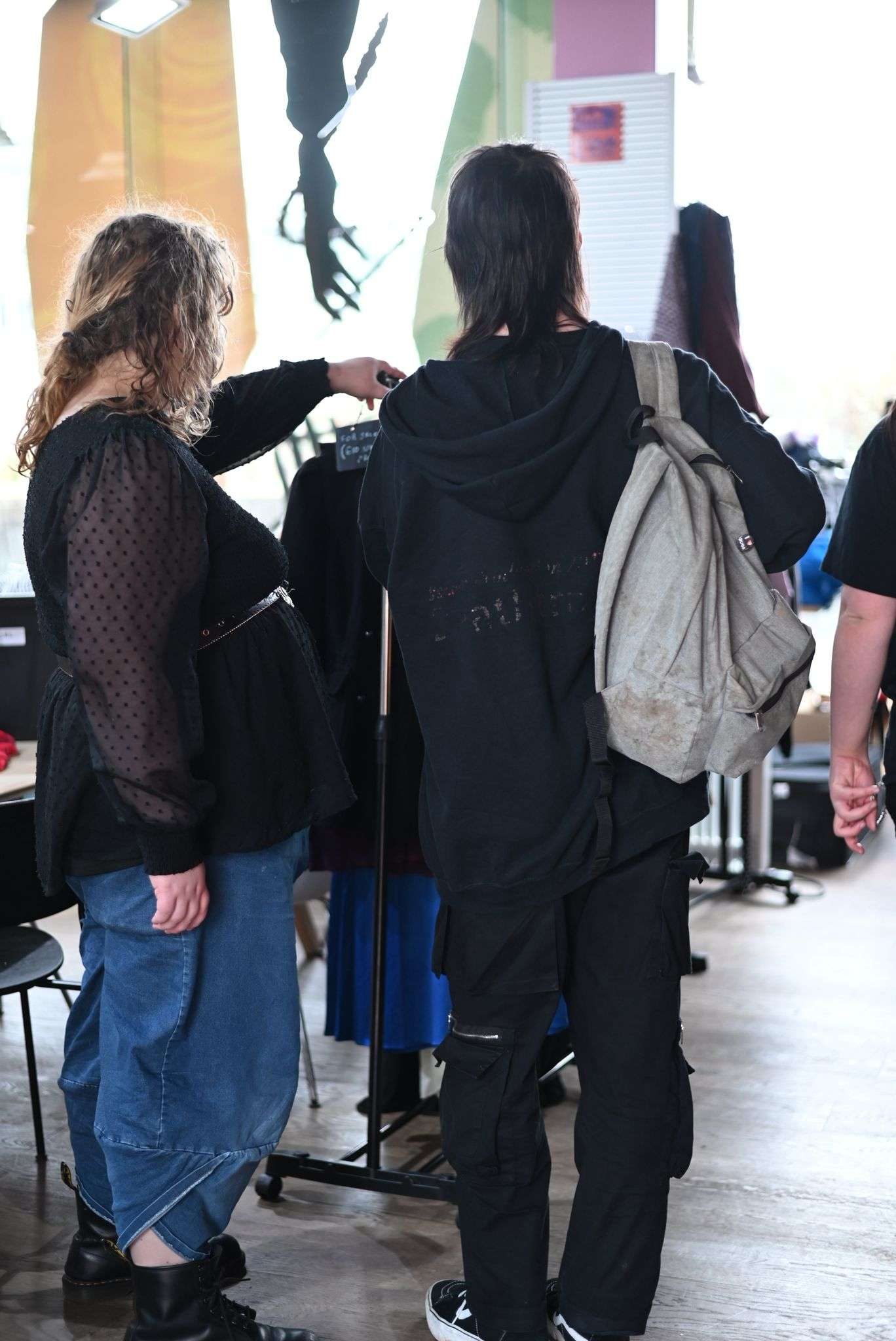 Community members browsing together at an Image In event